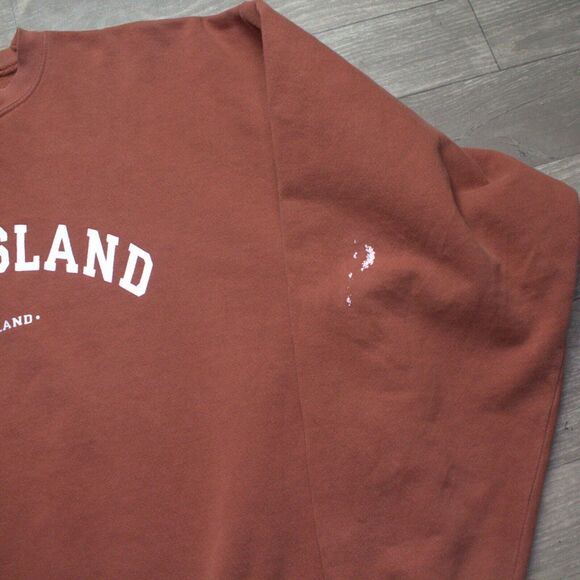 Vintage Cotton Deluxe Fleece Sweatshirt Crewneck XL Sweater Grandma Core 90s USA - Picture 2 of 6